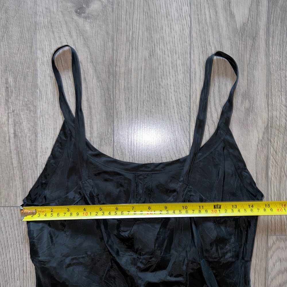 Comrags Vintage Black Slip Dress Size M Made in Canada - Picture 6 of 11